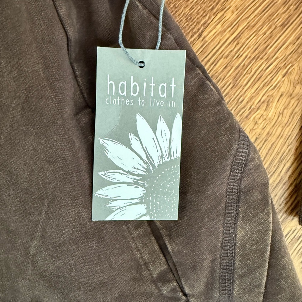 NWT‎ HABITAT Chill Jacket Hickory Brown Minimalist Earthy Neutral Grunge Boho S - Picture 4 of 6